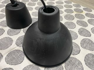 Lámpara techo negra mate - 2 piezas