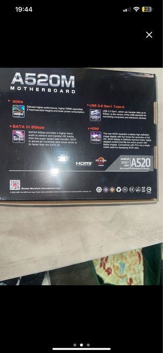 BIOSTAR A520M: placa base AM4