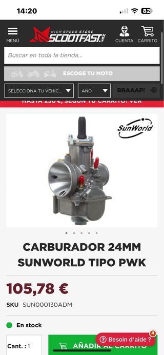 Carburador 24 SWR 