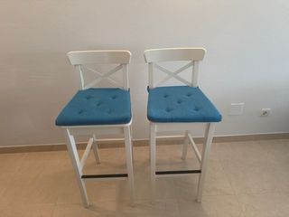 Taburetes INGOLF IKEA (blancos)