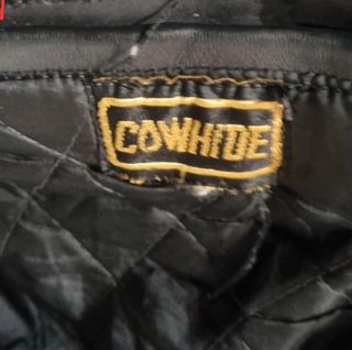 Chaqueta moto punk cuero negra c/pinchos L