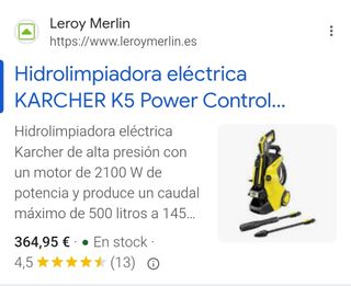 Kärcher K5 - Hidrolimpiadora Alta Presión. NUEVA