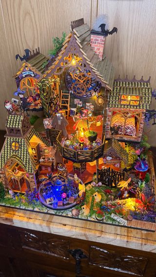 Casa muñecas luces LED y música - miniatura