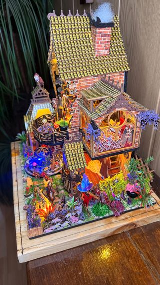 Casa muñecas luces LED y música - miniatura