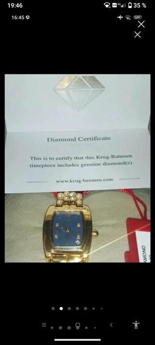 Reloj Krug-Baumen con diamantes