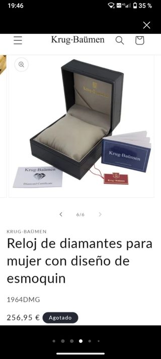 Reloj Krug-Baumen con diamantes