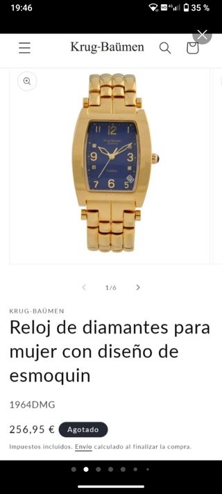 Reloj Krug-Baumen con diamantes