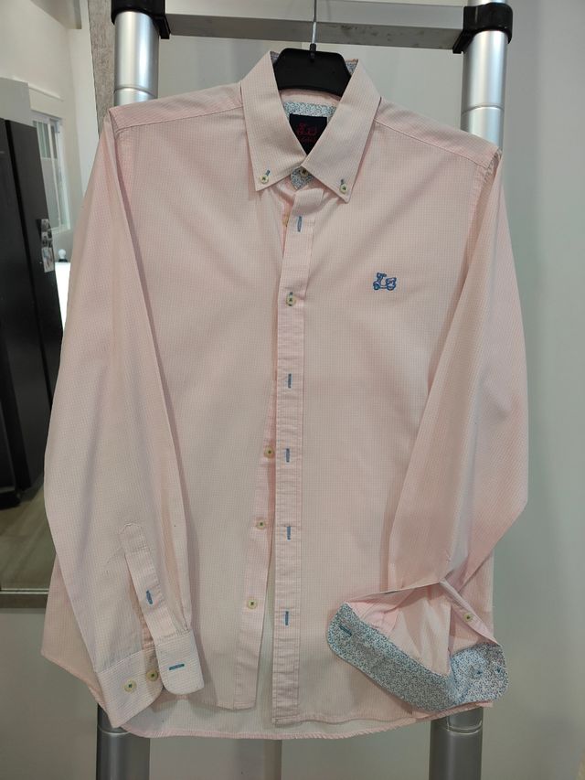 Camisa hombre Ridebike rosa talla M