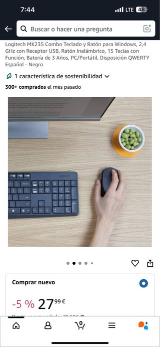 Logitech MK235 Teclado y Ratón