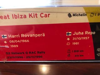 Seat Ibiza Kit Car 1:43 Rally 1996