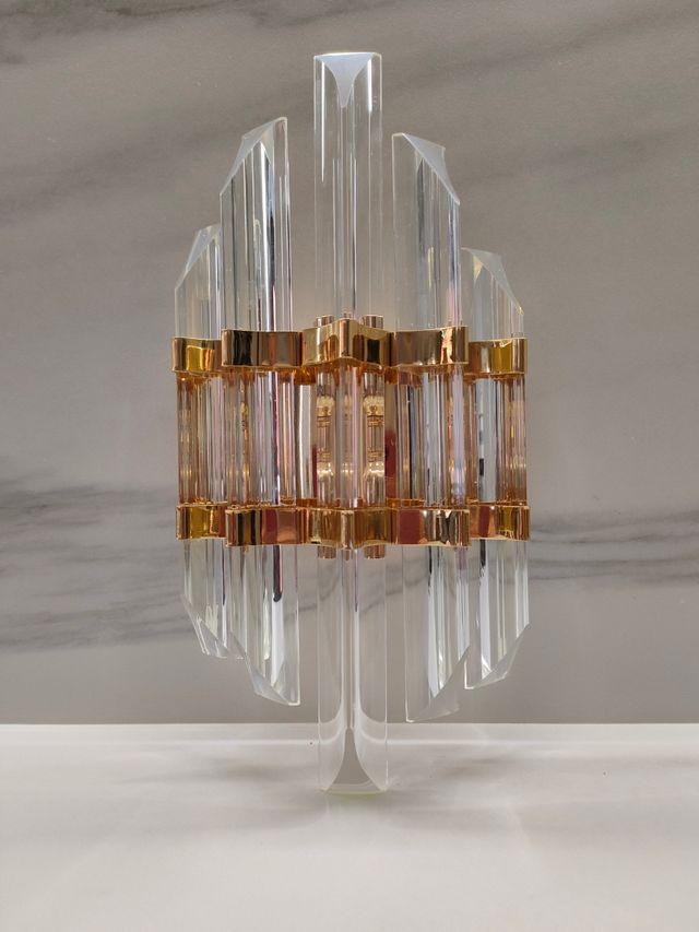 Aplique Venini vintage dorado