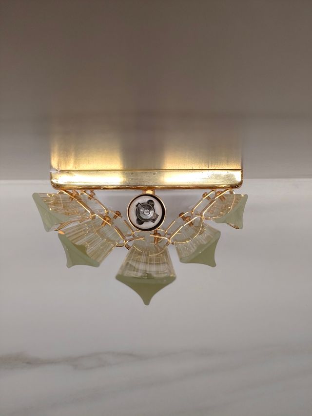 Aplique Venini vintage dorado