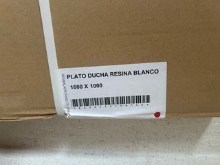 Plato ducha resina 160x100 blanco