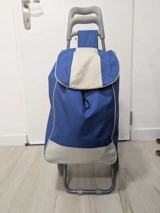 Carrito Compras Plegable Azul