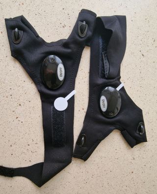Par de guantes con linterna led incorporada.