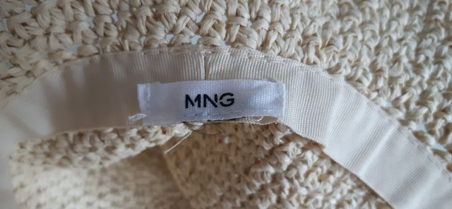 Gorro MNG beige - Sombrero tejido
