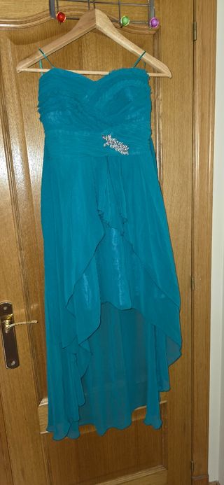 Vestido de Fiesta Talla M Turquesa 