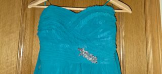 Vestido de Fiesta Talla M Turquesa 