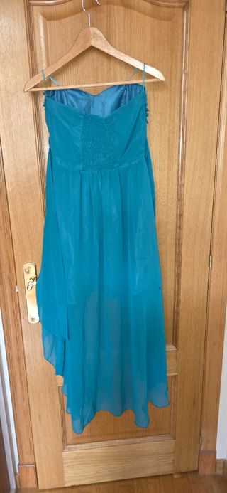 Vestido de Fiesta Talla M Turquesa 