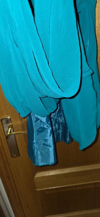 Vestido de Fiesta Talla M Turquesa 