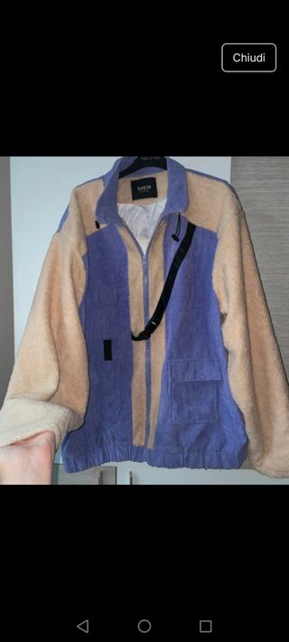 Giubbino SHEIN beige e blu