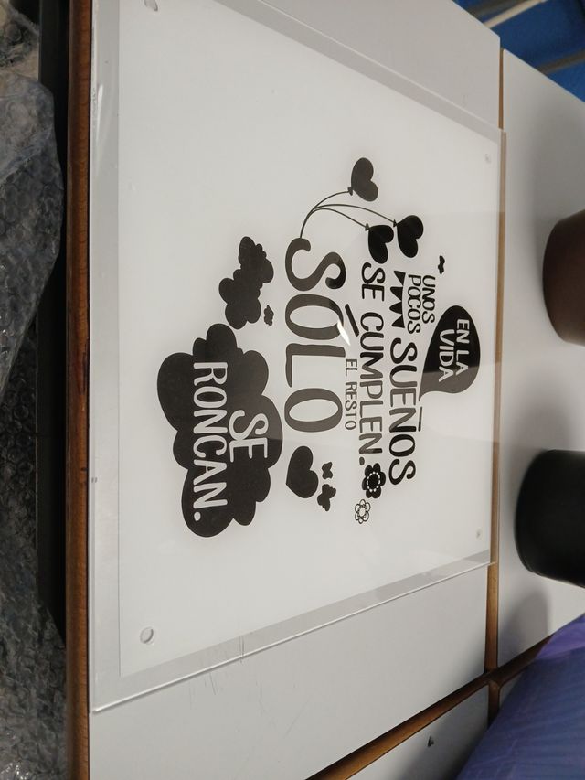 Cuadro acrílico decorativo -  Solo se roncan