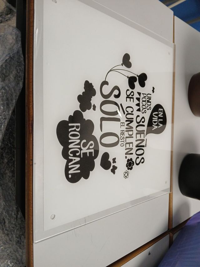 Cuadro acrílico decorativo -  Solo se roncan