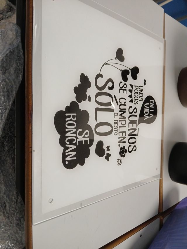 Cuadro acrílico decorativo -  Solo se roncan