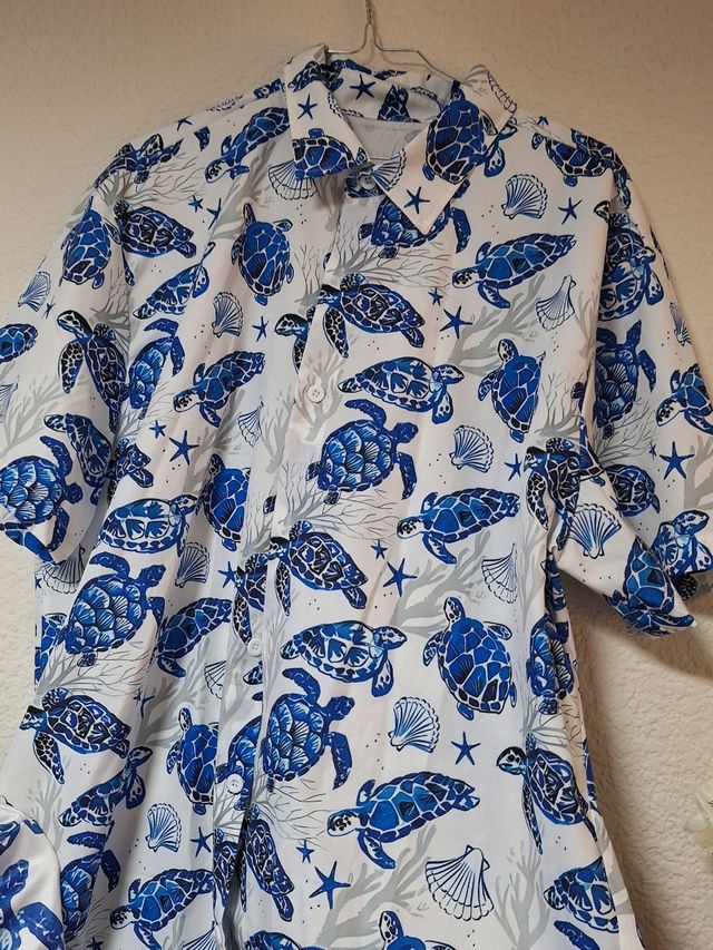 Conjunto playa: camisa, camiseta y gorro