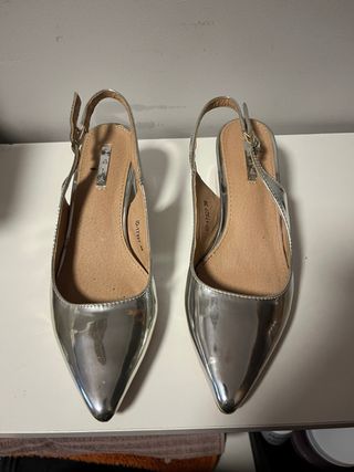 Zapatos Plataforma Plata