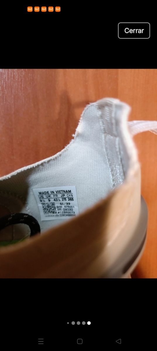 Adidas zapatillas beige talla 43