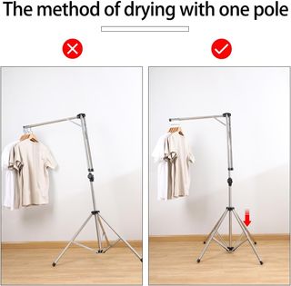 Tendedero plegable metálico 125-205cm