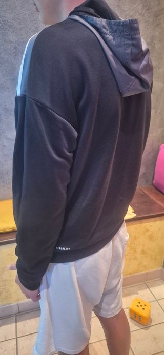 Felpa Adidas nera Tg S