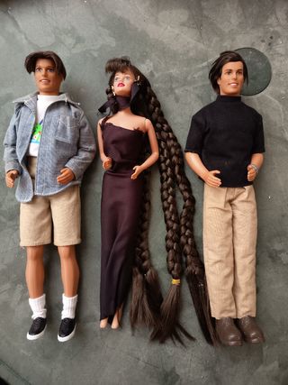 Muñecas Barbie: 2 Ken + 1 Barbie vintage