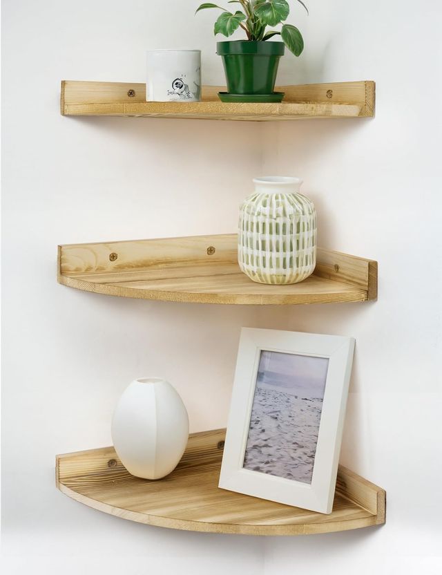 Estanterías esquineras vintage (madera)