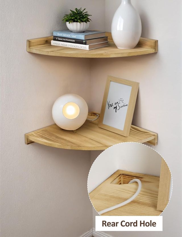 Estanterías esquineras vintage (madera)