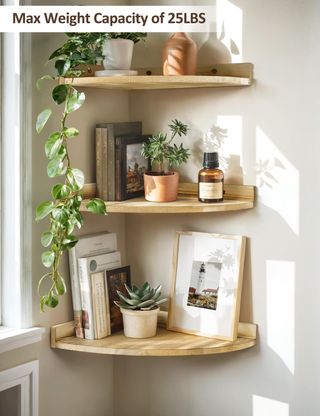 Estanterías esquineras vintage (madera)