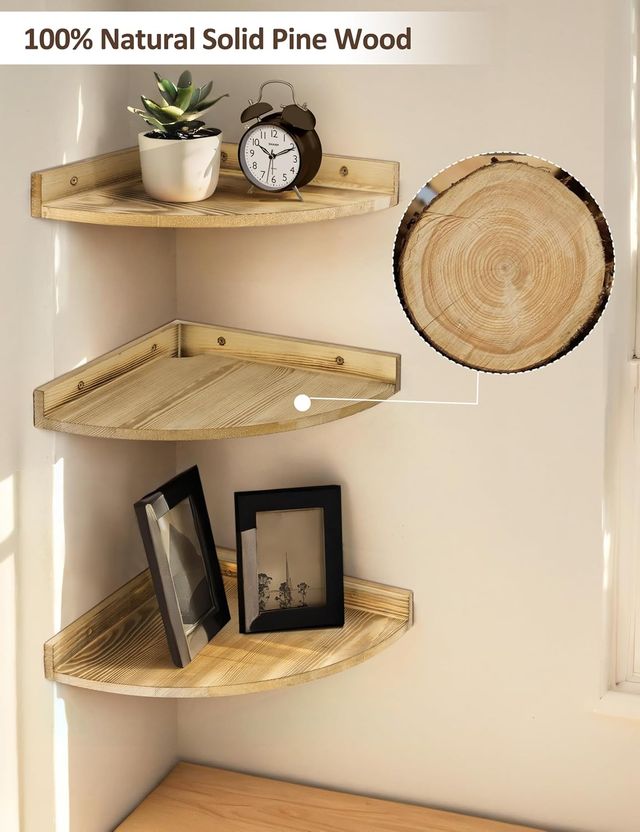 Estanterías esquineras vintage (madera)