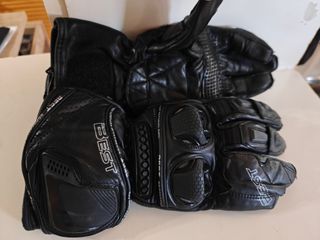 Guantes de Moto BEST Verano, Piel, protecciones,/M