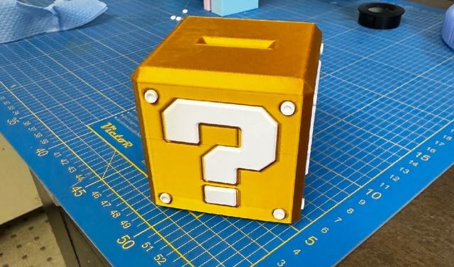 Hucha Super Mario - Caja ? 3D