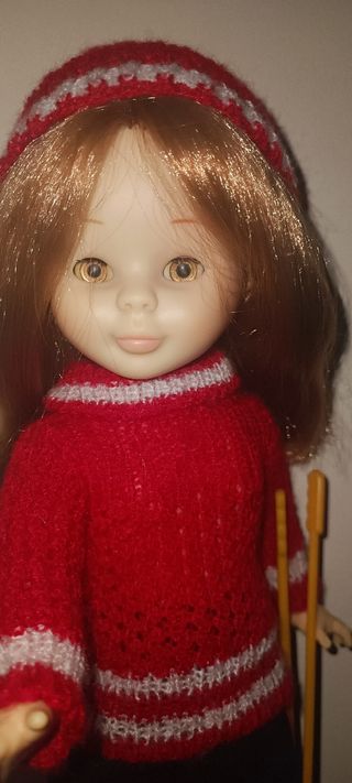 Muñeca Nancy años 70 esquí