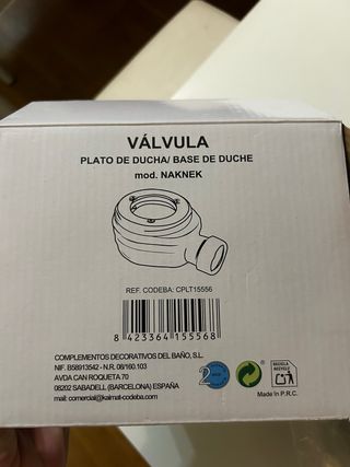 Válvula plato de ducha NAKNEK