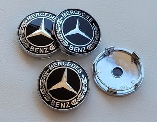 60mm Tapabujes Mercedes Centro de Rueda Llantas 