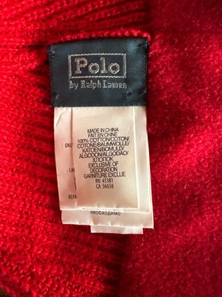Gorro Ralph Lauren rojo niño 54 cm