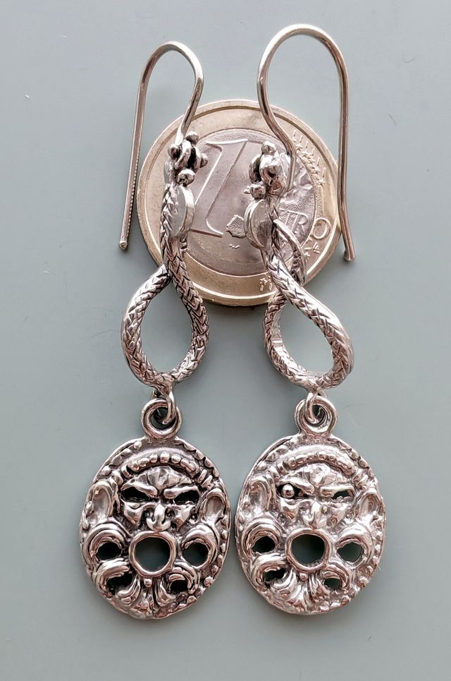 Orecchini Maschera Apotropaica Gioielli Storici