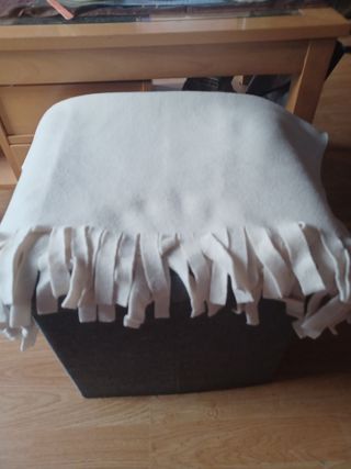 Foulard blanco - Bufanda de franela