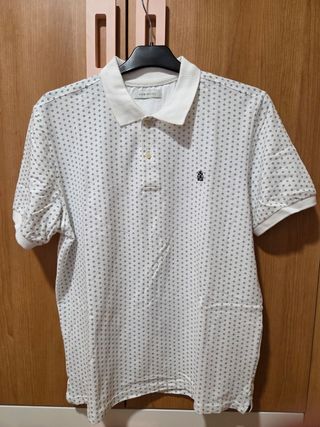 Polo Cortefiel blanco - Talla XL