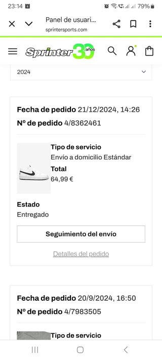 Zapatillas Nike blancas niño 38 