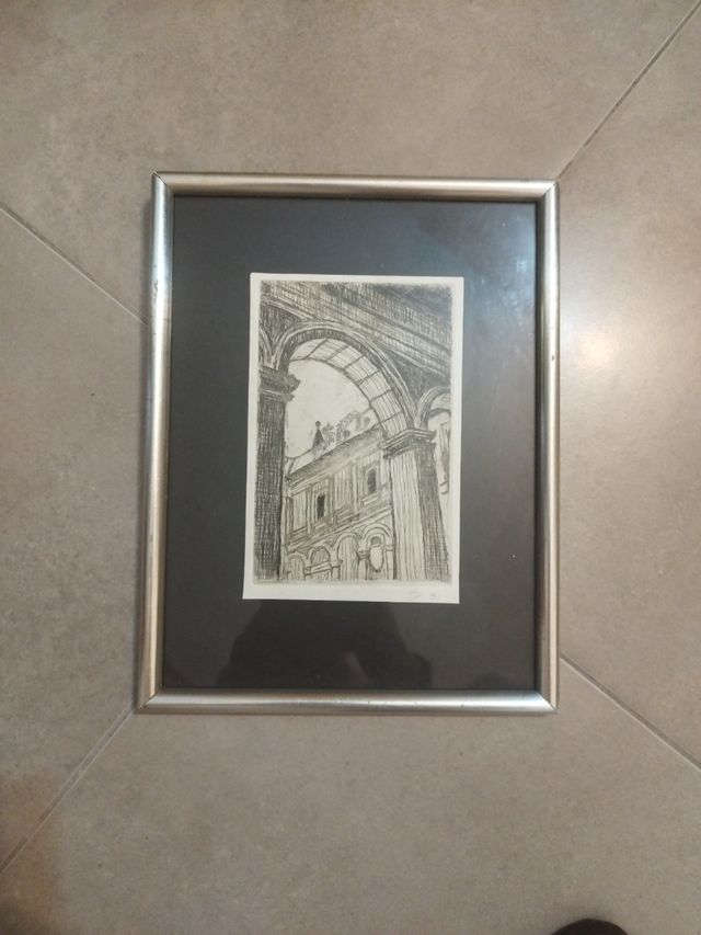 Grabado antiguo - Cuadro