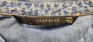 Camisa vaquera azul Zara